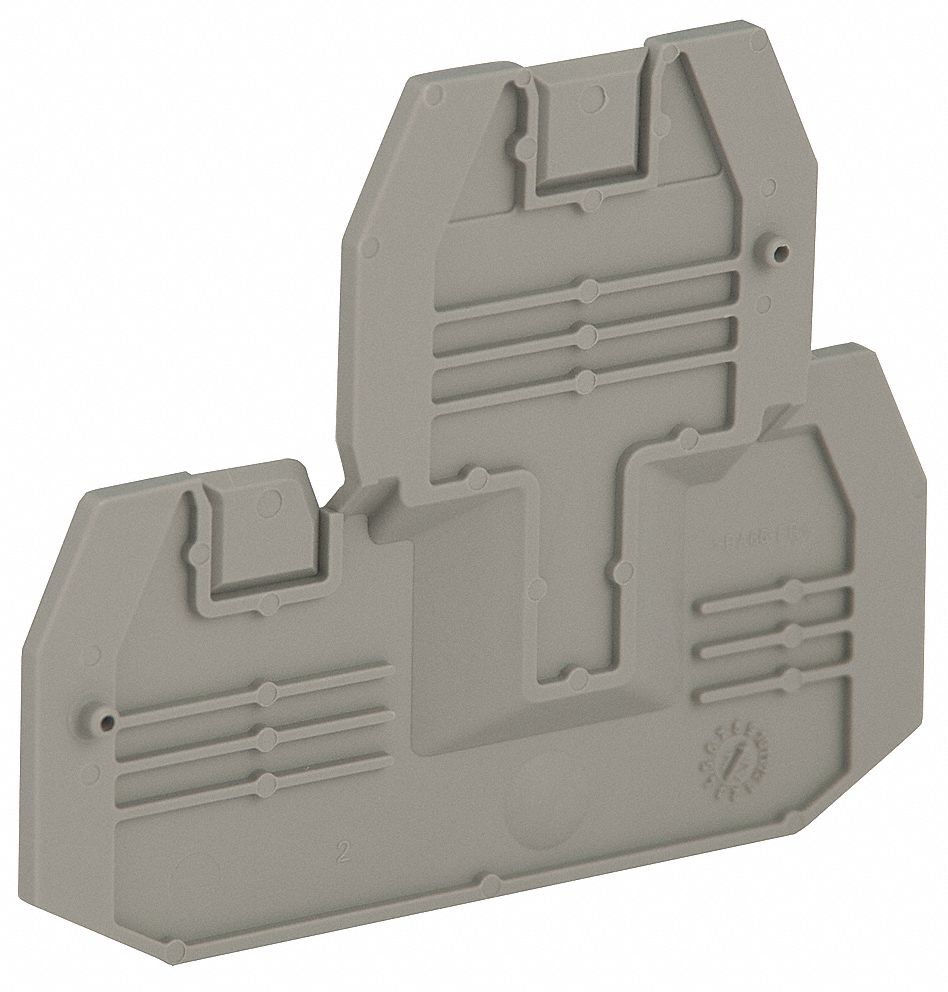 TERMINAL BLOCK END PLATE,2.75 IN L