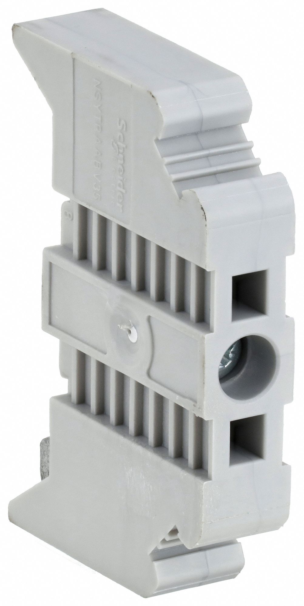 END CLAMP, SCREW MOUNT, GREY, FOR ALL TERMINAL BLOCKS, TRV SERIES