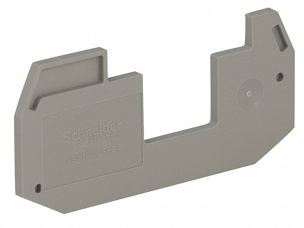 End Barrier: Screw Mount, Gray