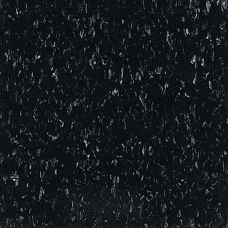 ARMSTRONG Vinyl Composition Tile, 12 in, Classic Black, Vinyl, 45 sq ft