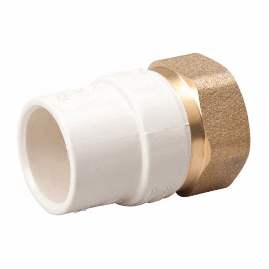 GRAINGER APPROVED CPVC to Brass Adapter, CPVC, 3/4 in Pipe Size - Pipe ...