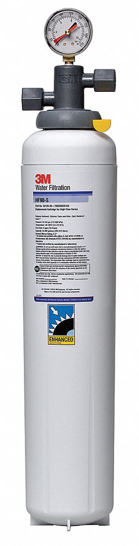 Water Filtration System: 0.2 micron, 5 gpm, 54, 000 gal, 5 in Overall Wd