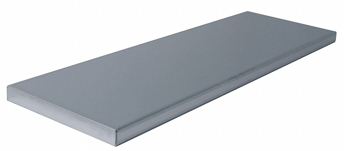Adjustable Shelf: 29 1/2 in x 9 1/2 in, 1 in Overall Ht, 2 Shelves, 150 lb Load Capacity, Gray