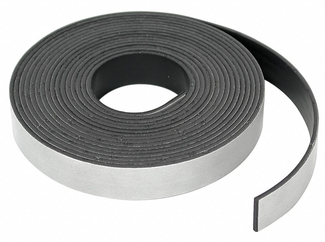 23PA67 - Adhesive Mag Strip 15 ft L 1/2 In W