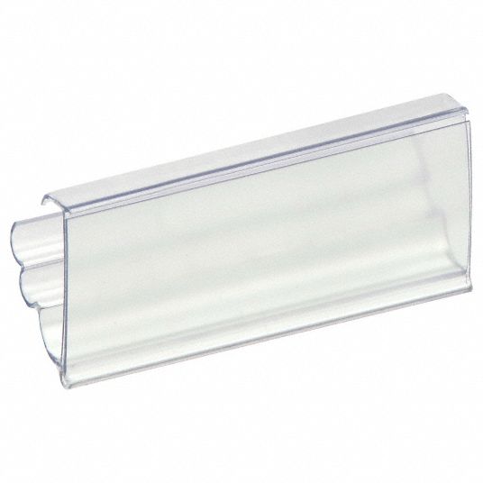 AIGNER INDEX, 3 in x 1 1/4 in, Clear, Angle Vu Label Holder - 23PA84 ...