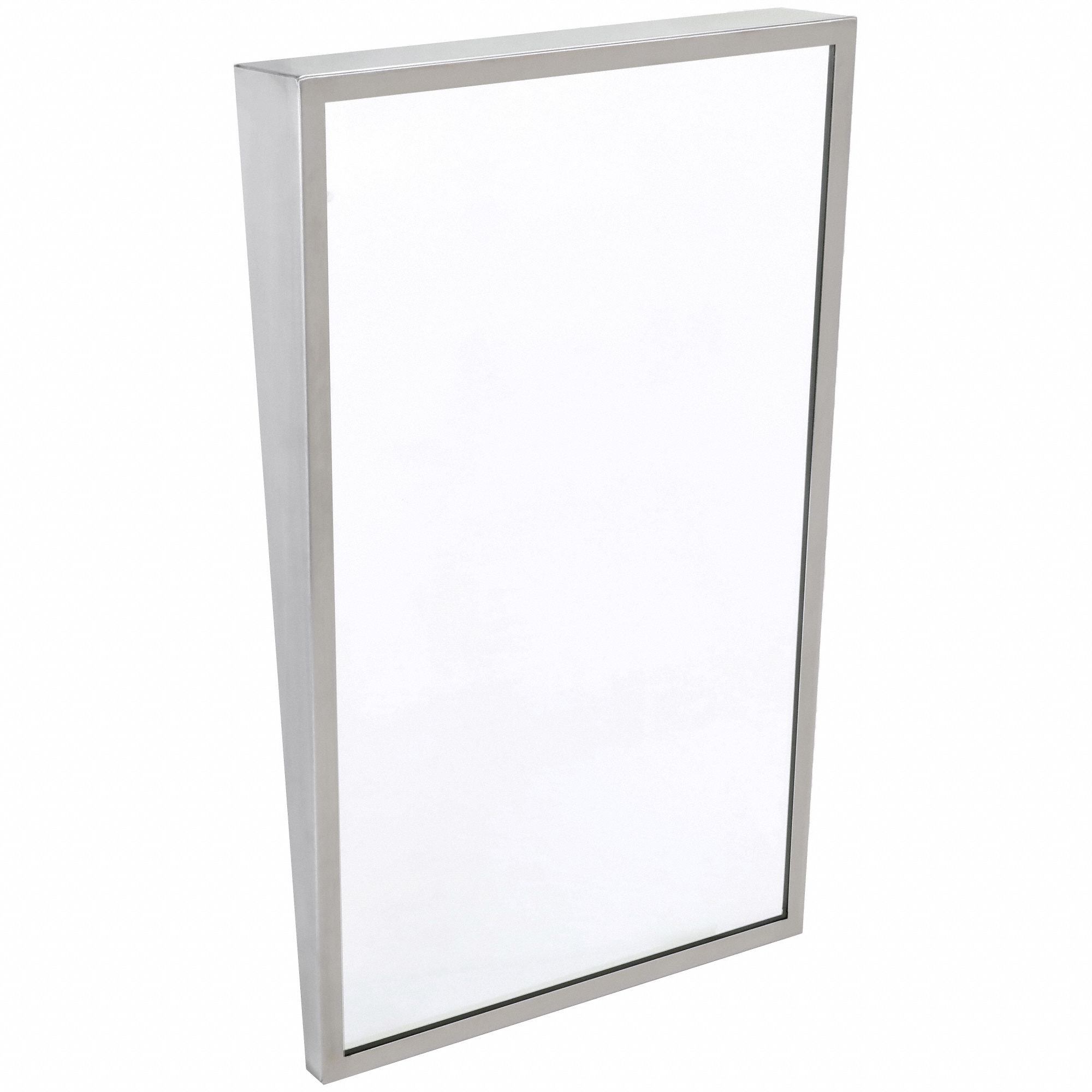 Bathroom Mirror: Rectangular, Glass, 30 in Overall Ht, 18 in Overall Wd, 4 in Overall Dp