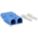 PLUG, PLUG-IN, 175A, BLUE, 2 GAUGE, BRASS/SILVER