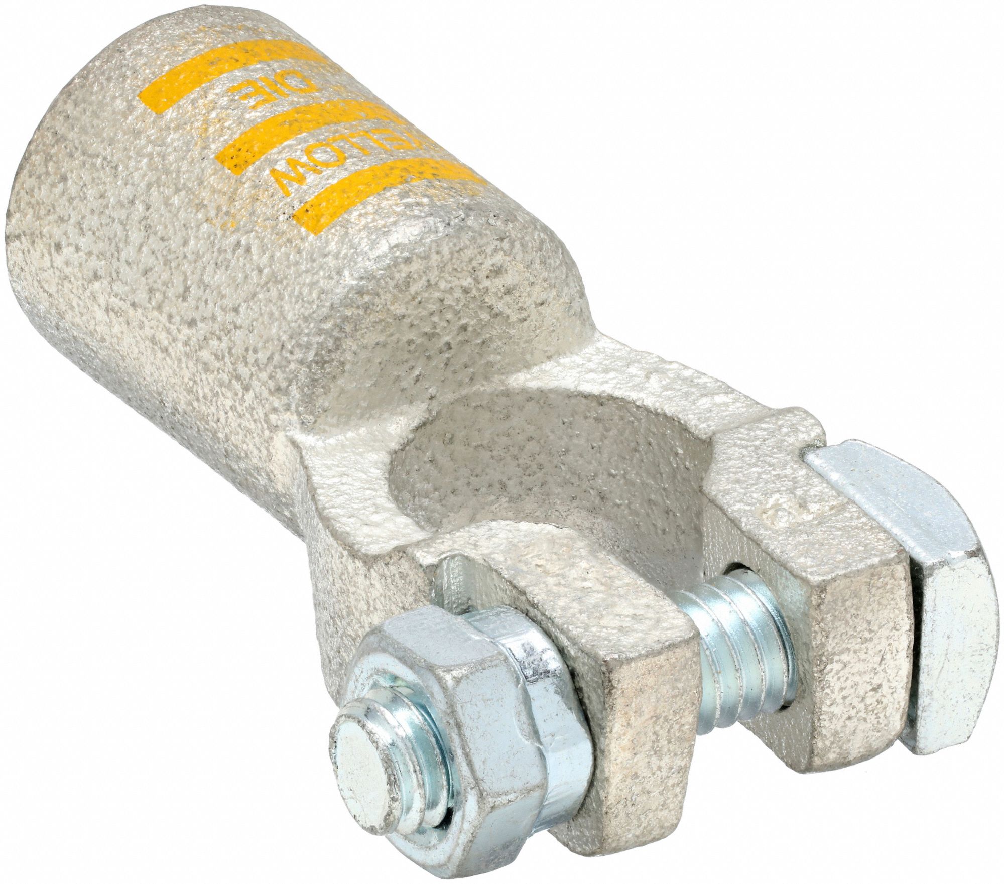 BATTERY TERMINAL, STRAIGHT, CRIMP, 4/0 GA, YELLOW, POSITIVE, COPPER, 1 IN OVERALL W, 5 PK