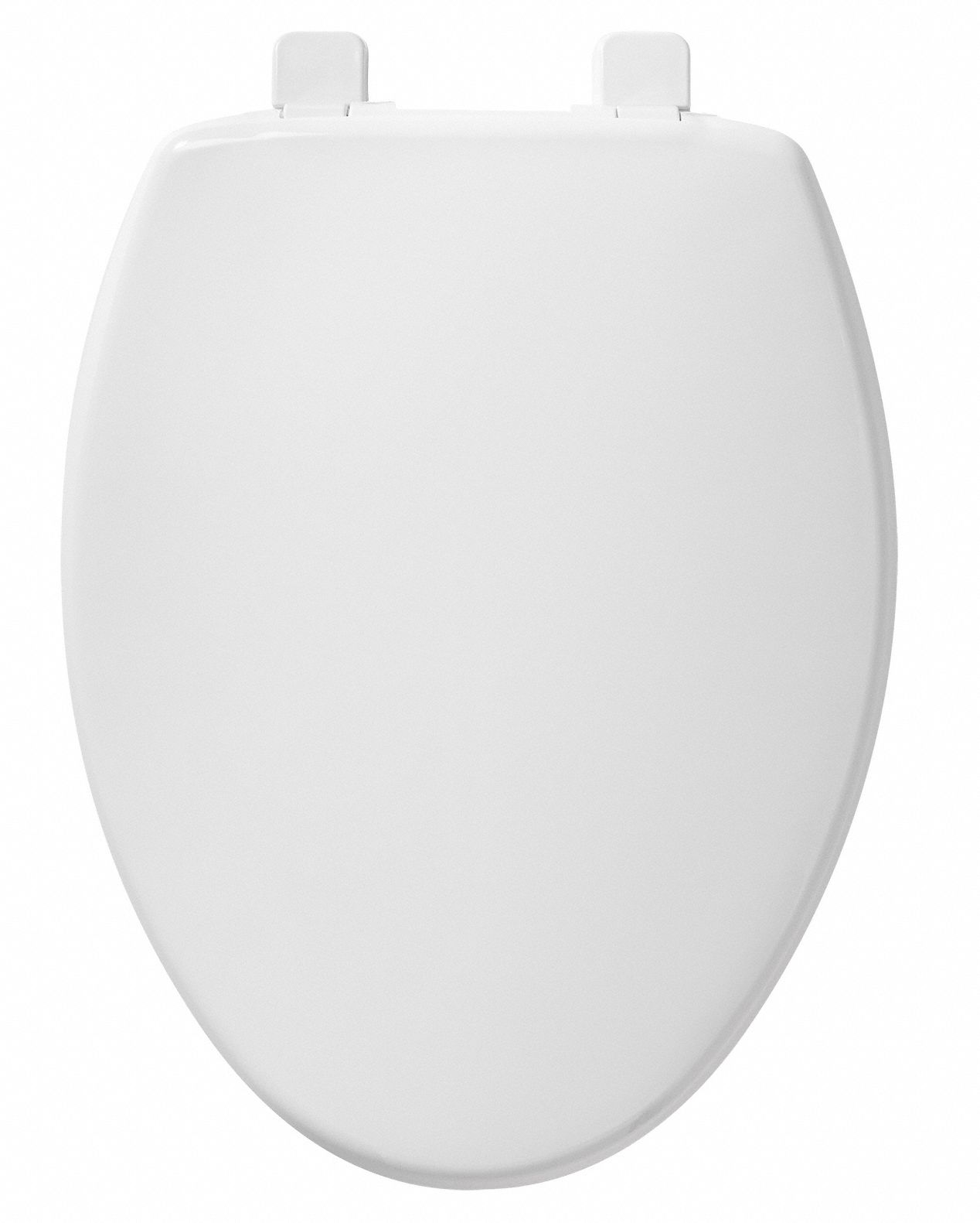 BEMIS Toilet Seat: White, Plastic, Slow Close Hinge, 1 15/16 in Seat Ht ...