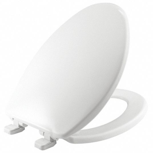 Bemis Elongated Standard Toilet Seat Type Closed Front Includes Cover Yes White 23pd09 7300sl 000 Grainger - Bemis Elongated Toilet Seat Installation Instructions