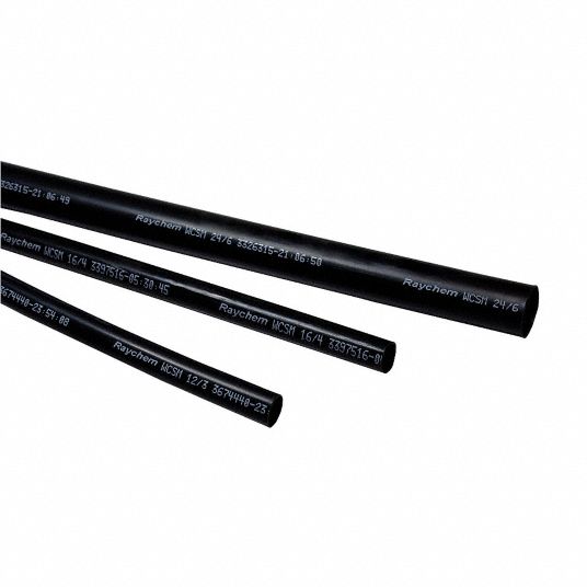RAYCHEM Heat Shrink Tubing, Heavy Wall, Polyolefin with Adhesive, Semi