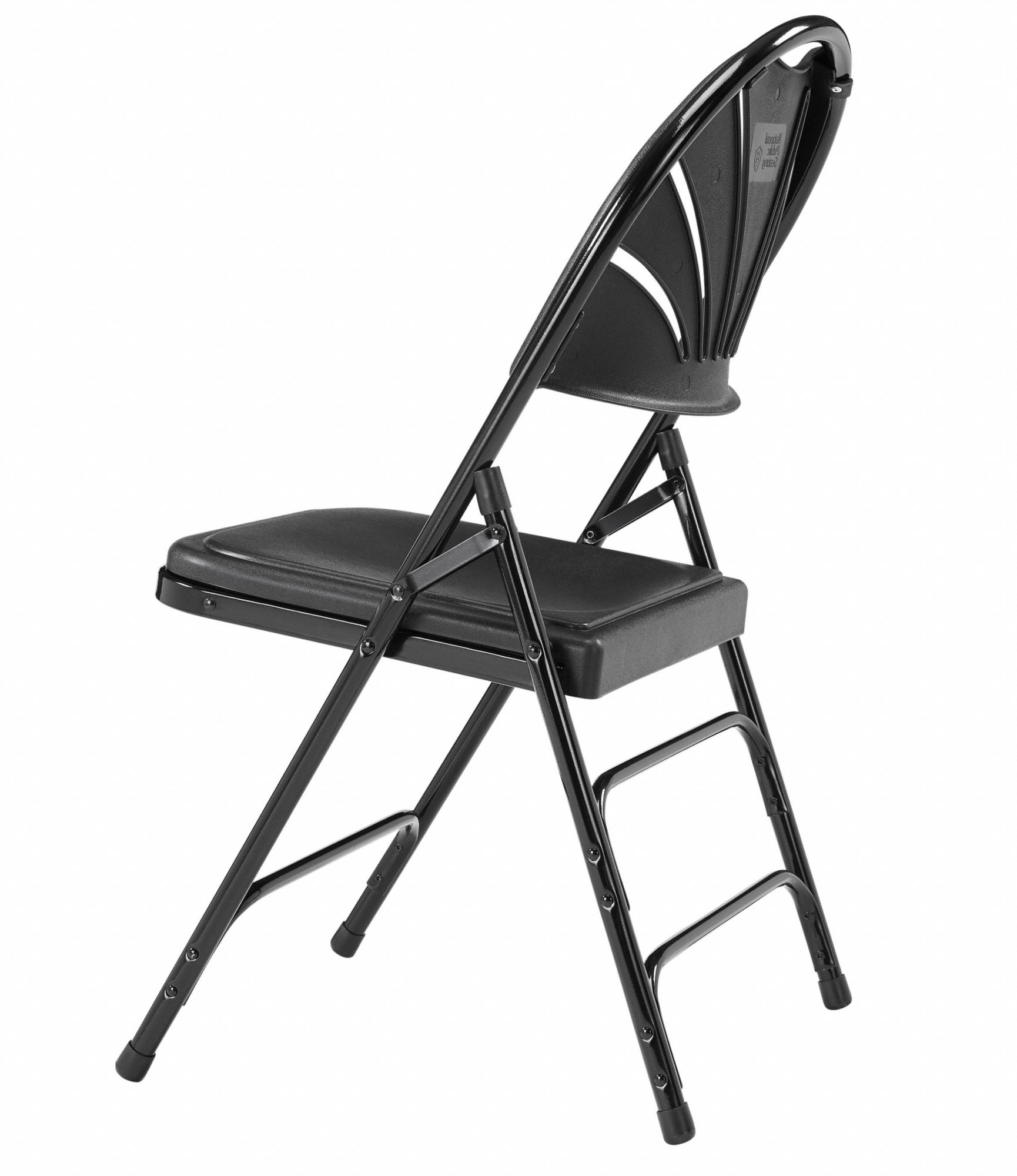 NATIONAL PUBLIC SEATING Folding Chair 1100 Series, Black Seat
