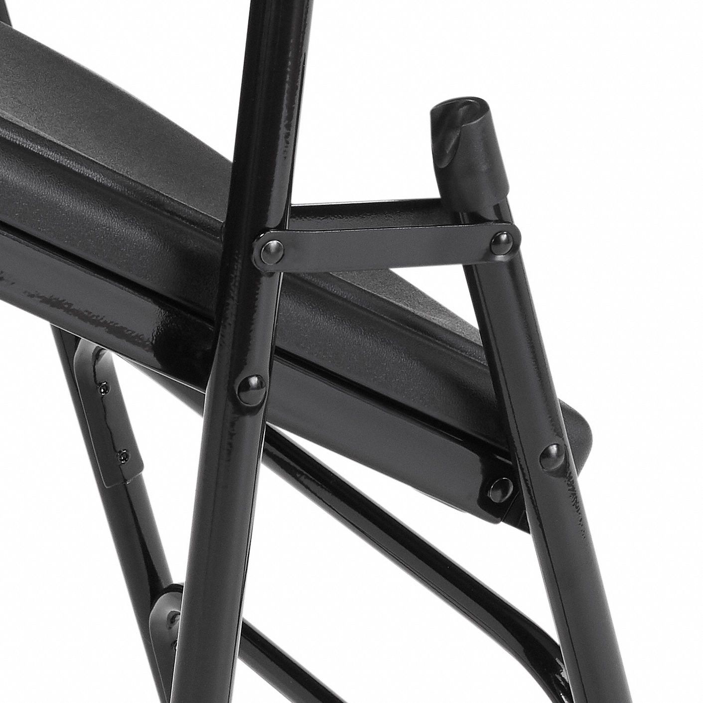 NATIONAL PUBLIC SEATING Folding Chair 1100 Series, Black Seat