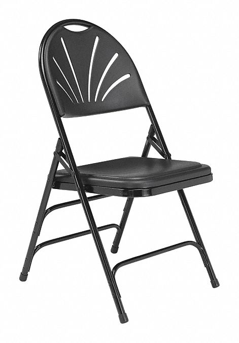 black steel folding chairs