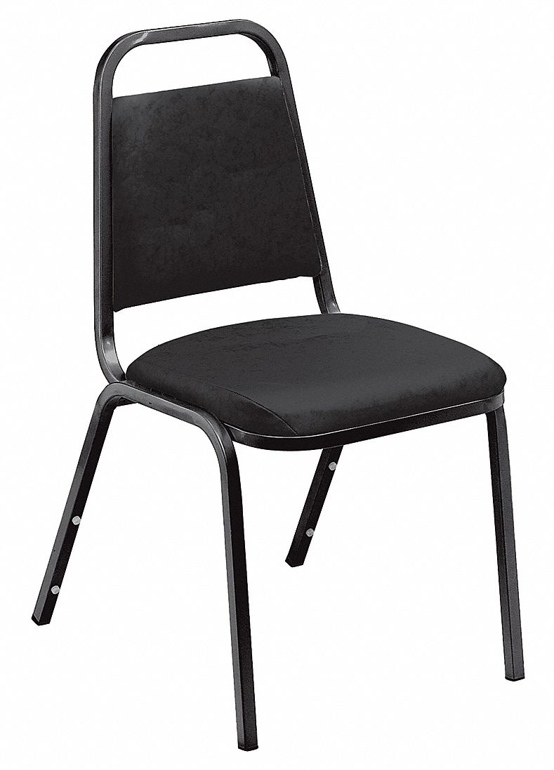 CHAISE NOIRE EMPILABLE