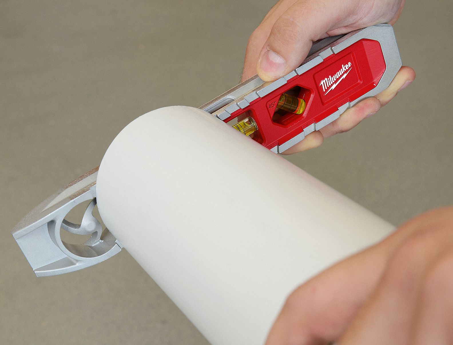 MILWAUKEE Aluminum Reaming Torpedo Level, 10 in Length, Top