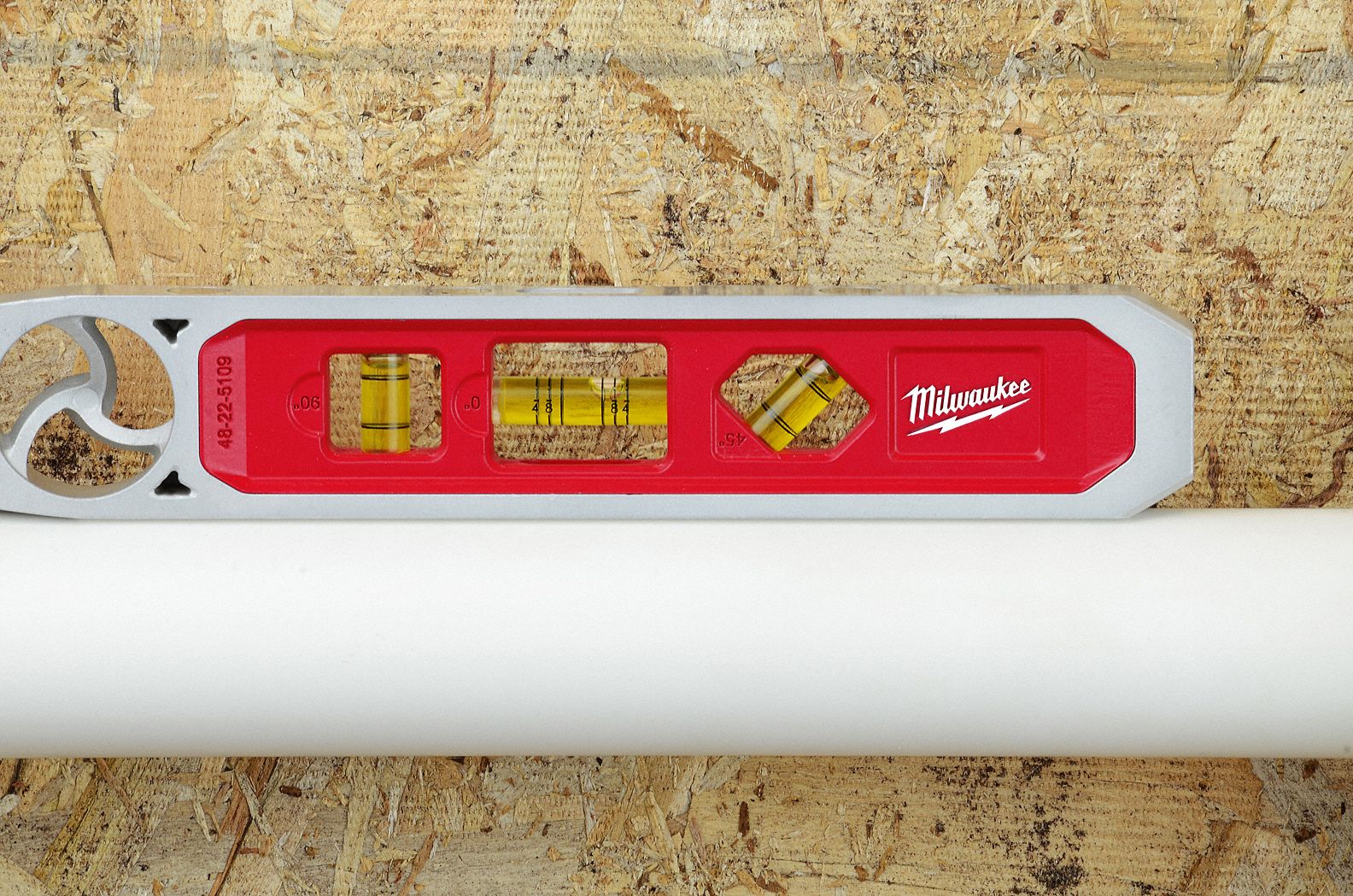 MILWAUKEE Aluminum Reaming Torpedo Level, 10 in Length, Top