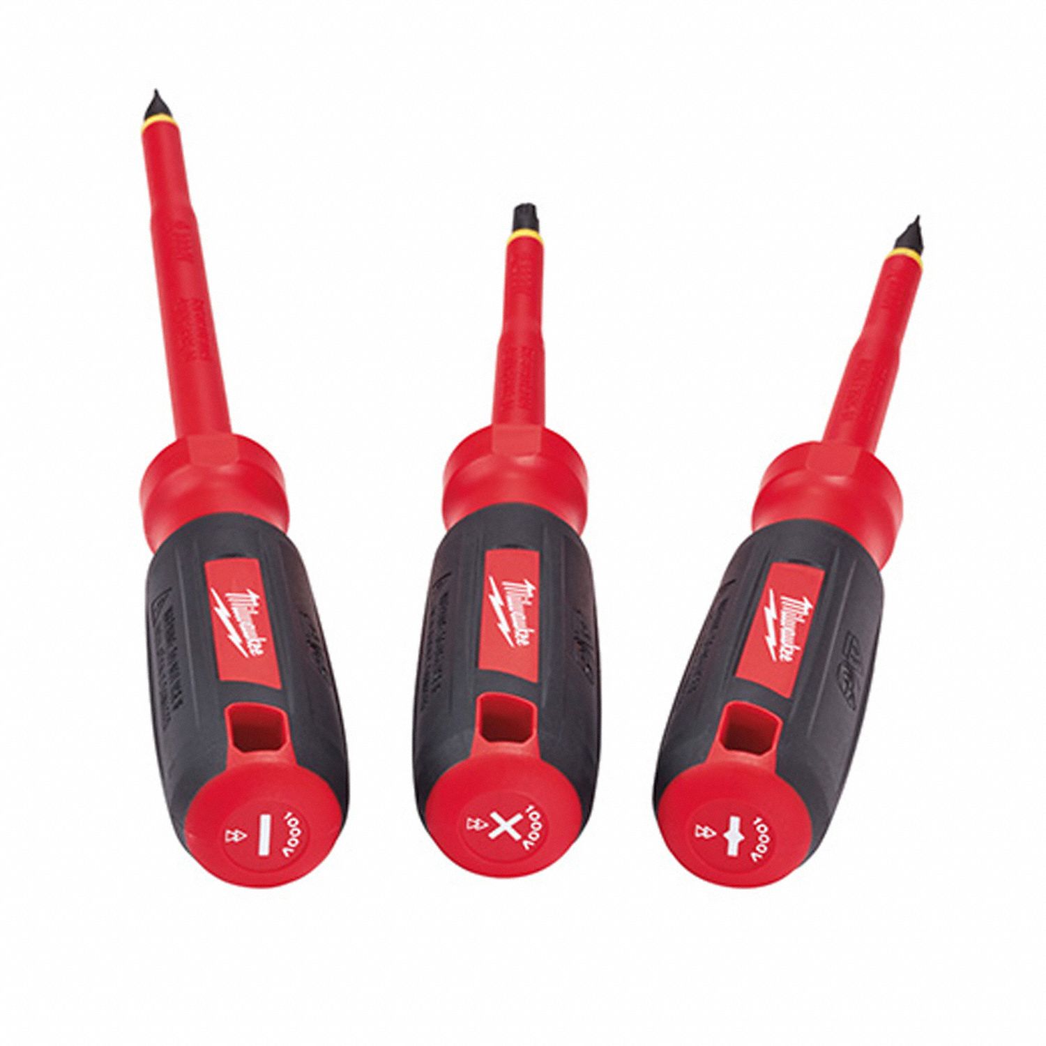 MILWAUKEE Tether Ready Insulated Screwdriver Set: 3 Pieces, ECX ...
