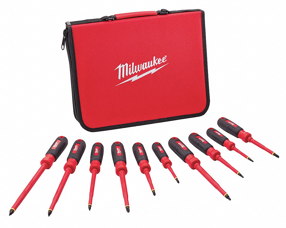 Insulated screwdriver set deals milwaukee