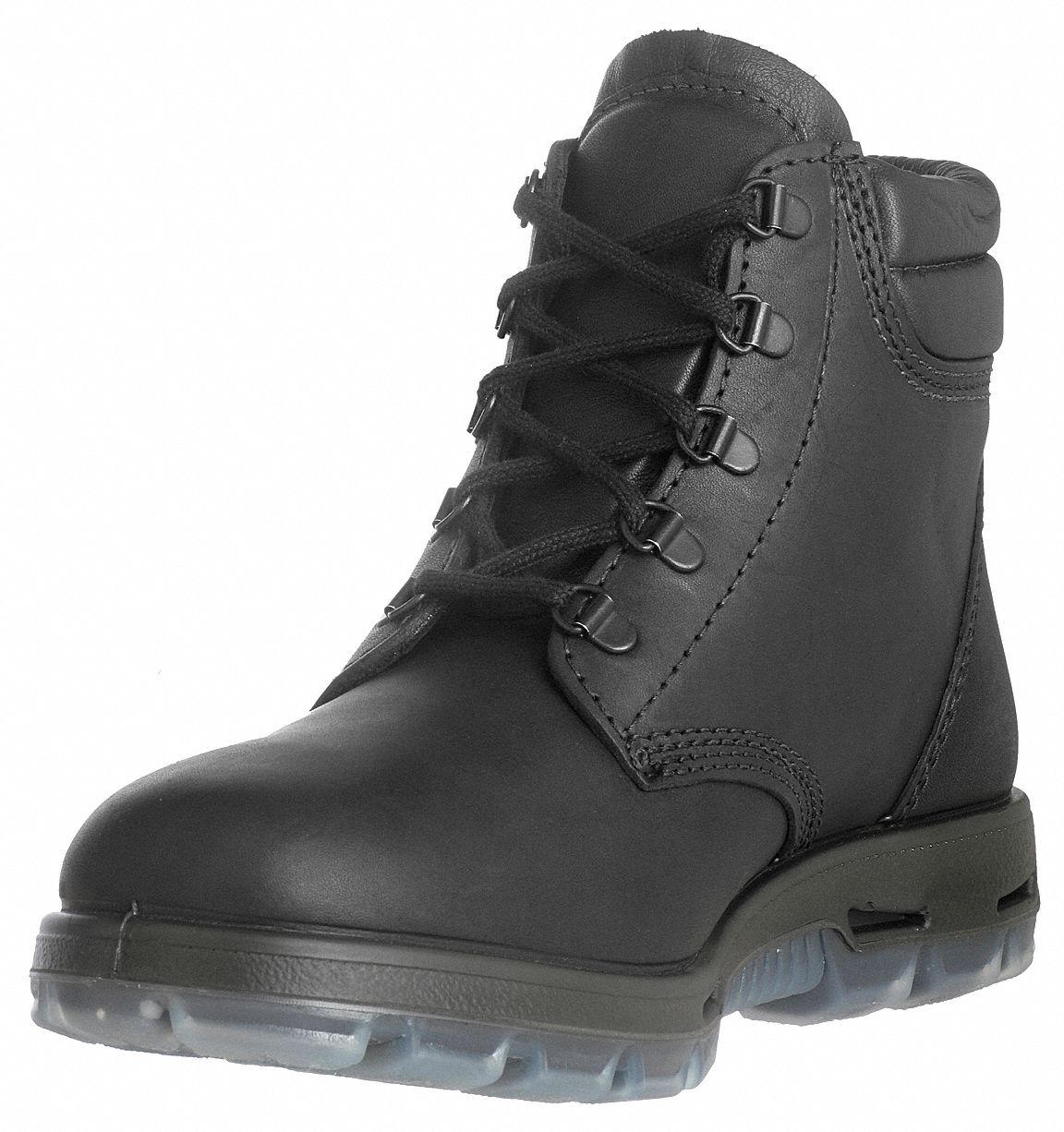 black high top work boots