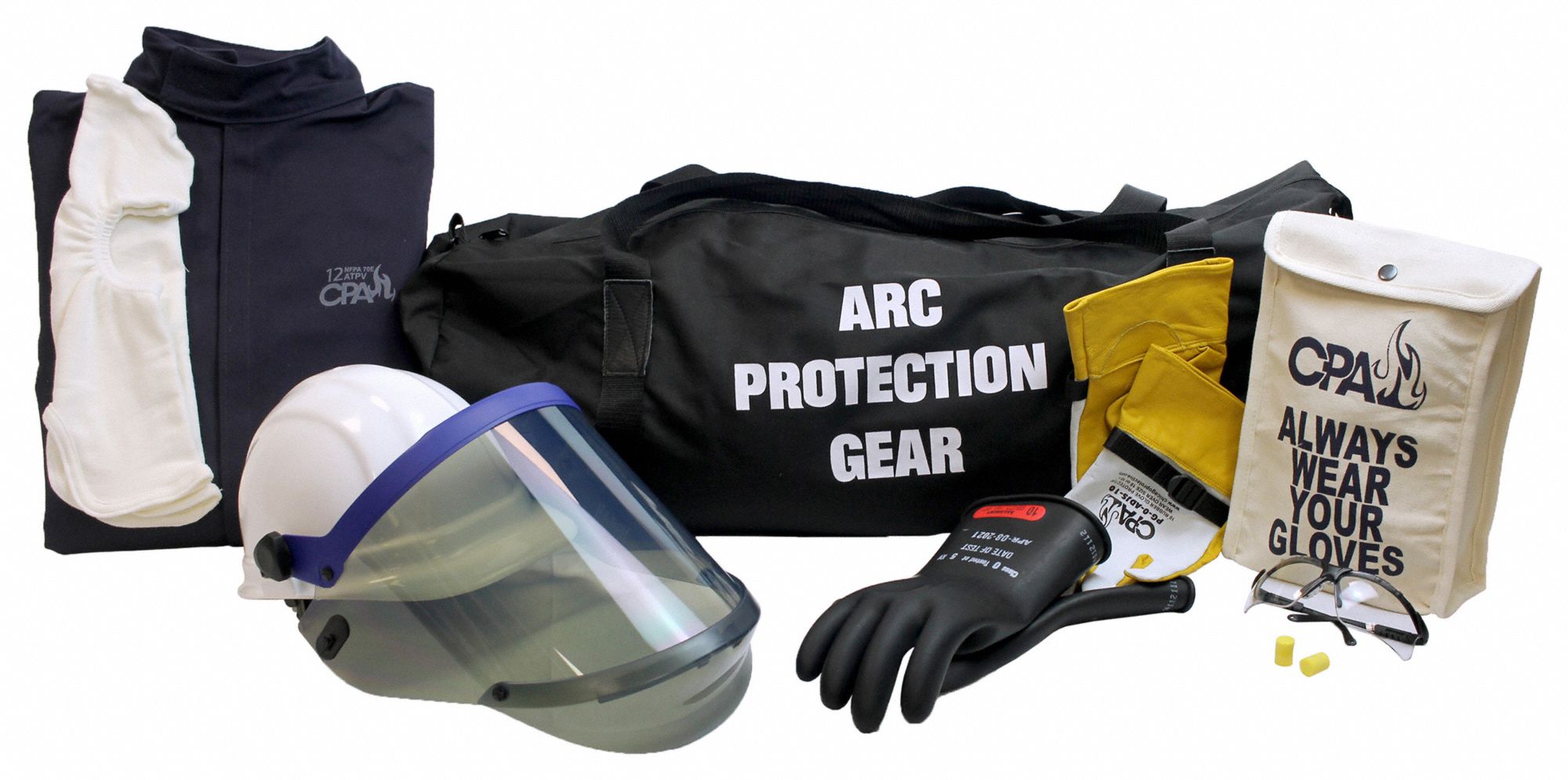 CHICAGO PROTECTIVE APPAREL Arc Flash Clothing Kit: 3XL, 12 cal/sq cm ...