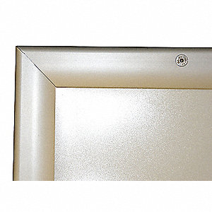 SNAP FRAME, OUTDOOR, WALL MOUNT, SILVER, 8 1/2 X 11 IN, ALUMINUM