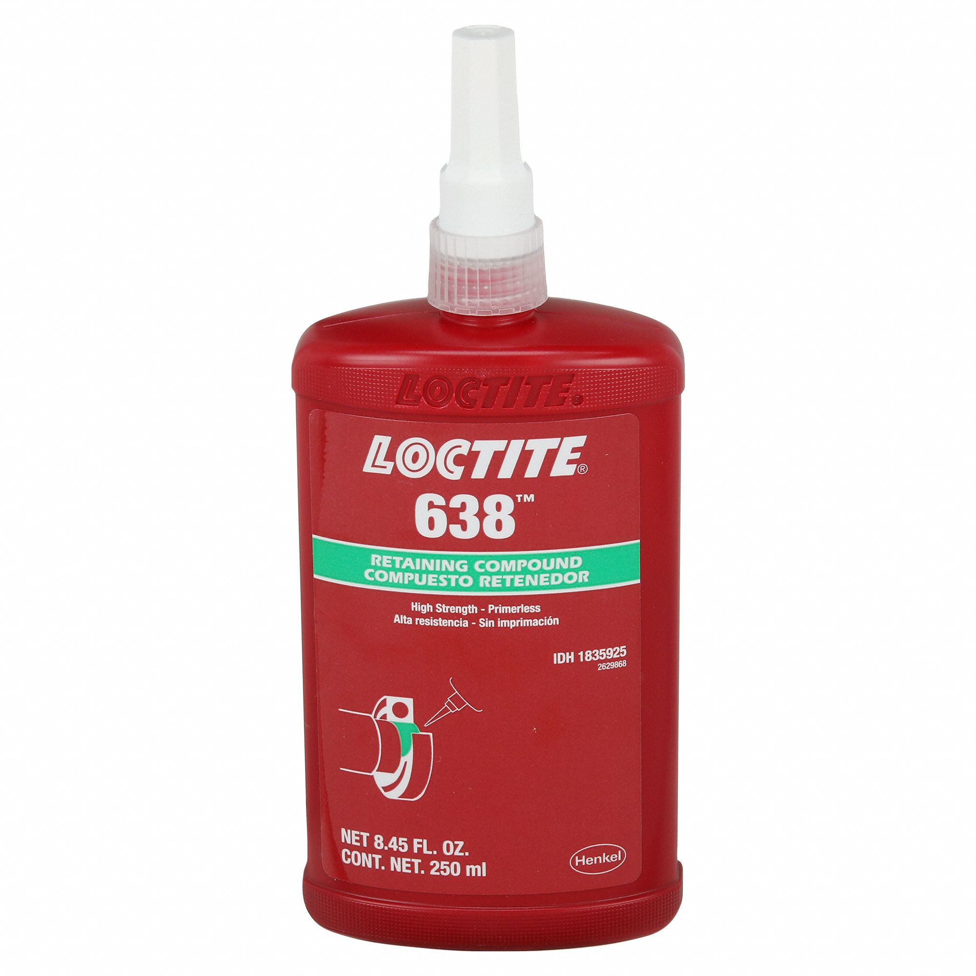 Loctite 638, Retaining Compound for Large Gaps Content 50 ml  ================================================= Actual safety data sheet  from 11.03.2019 on the internet in the section Downloads  ================================================= SKU