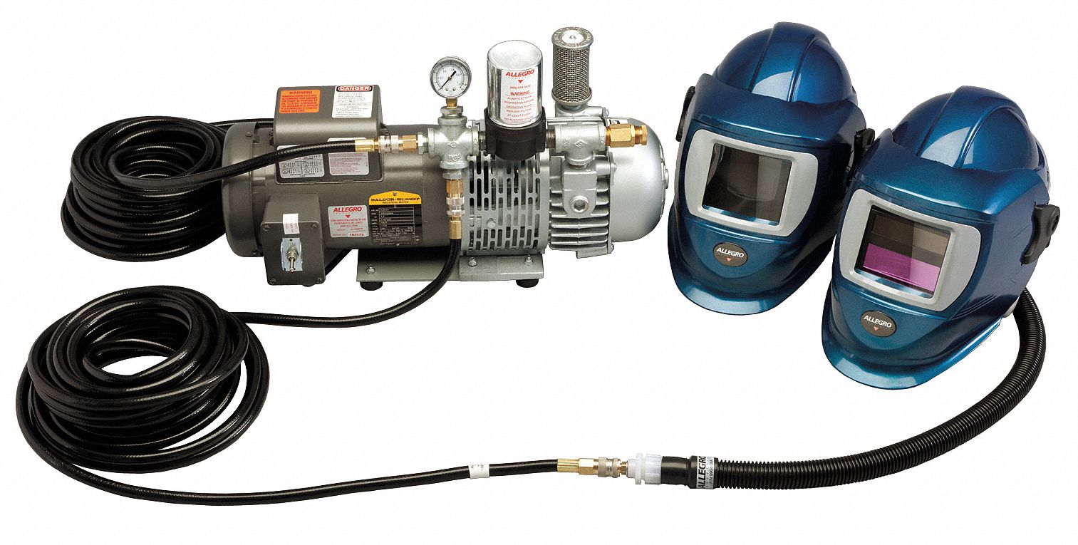 ALLEGRO Supplied Air System, Includes (2) 50 ft Breathing Hoses, (2