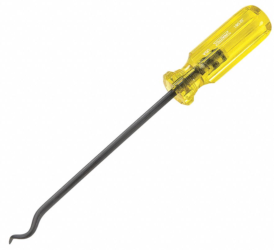HOOK, STEEL, ERGONOMIC PLASTIC HANDLE, BLACK OXIDE FINISH, 10⅜ IN L X ¼ IN DIA