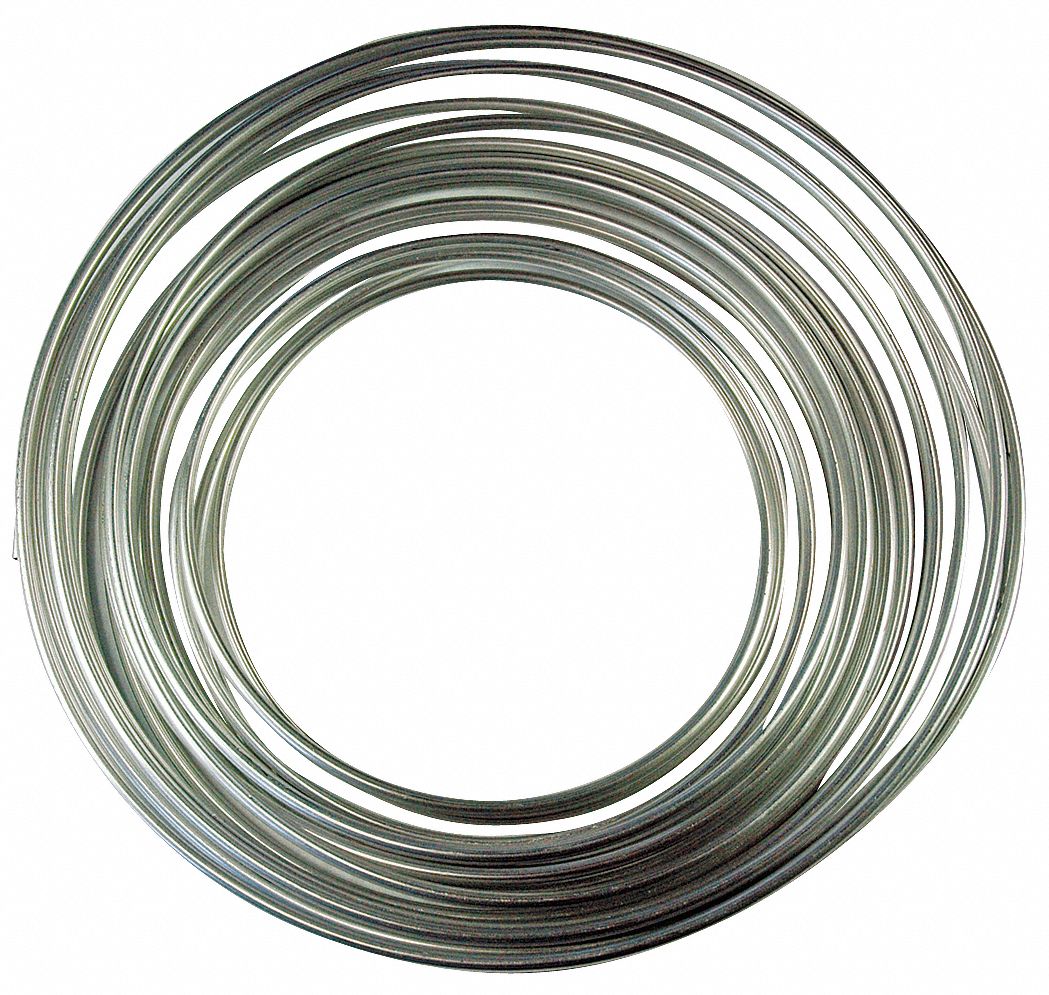 ALUMINUM TUBING 1/4 IN, 50 FT