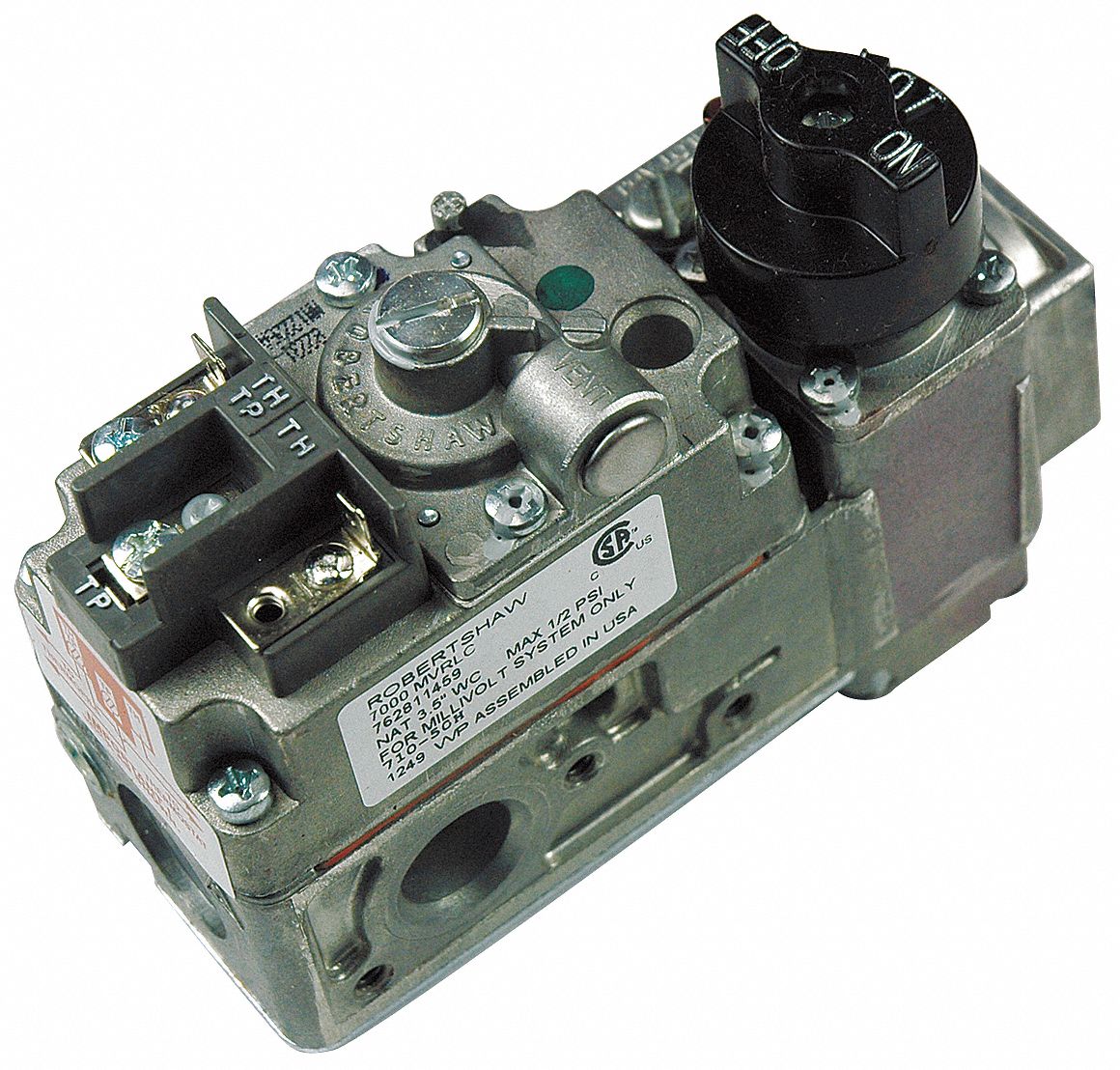 ROBERTSHAW, Fireplace Log Control, 710508, Gas Valve with Safety