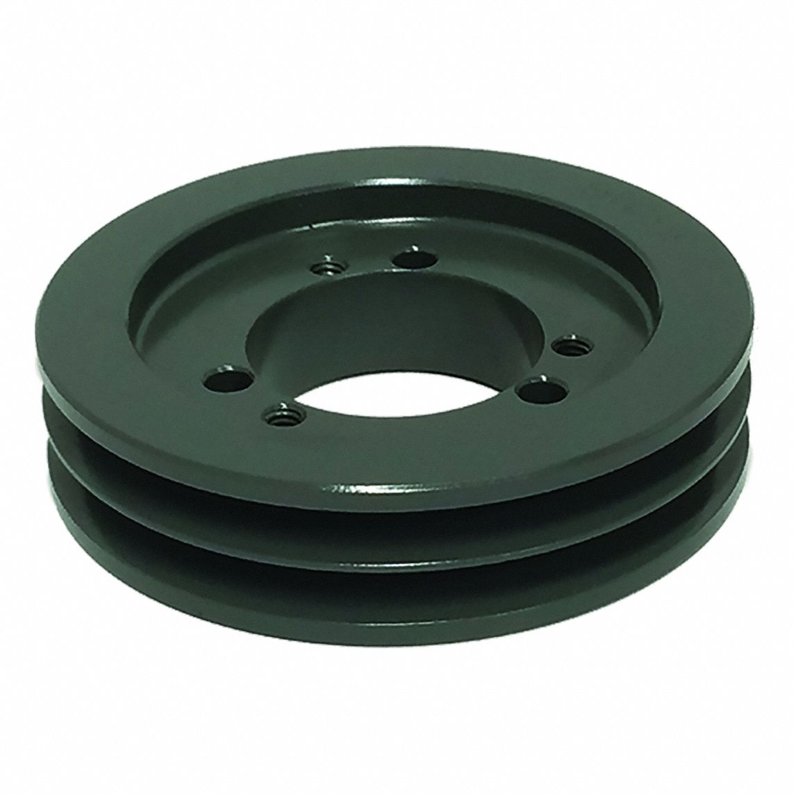 V-Belt Pulley: 3V220, 2 Groove, 2.2 in OD, Bushed Bore, JA, For 3V/3VX Belt Section