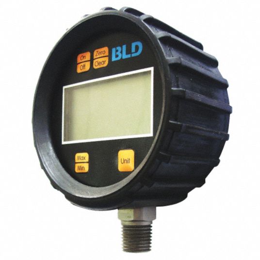GRAINGER APPROVED 0 to 5000 psi Digital Pressure Gauge, 2 1/2 in Dial