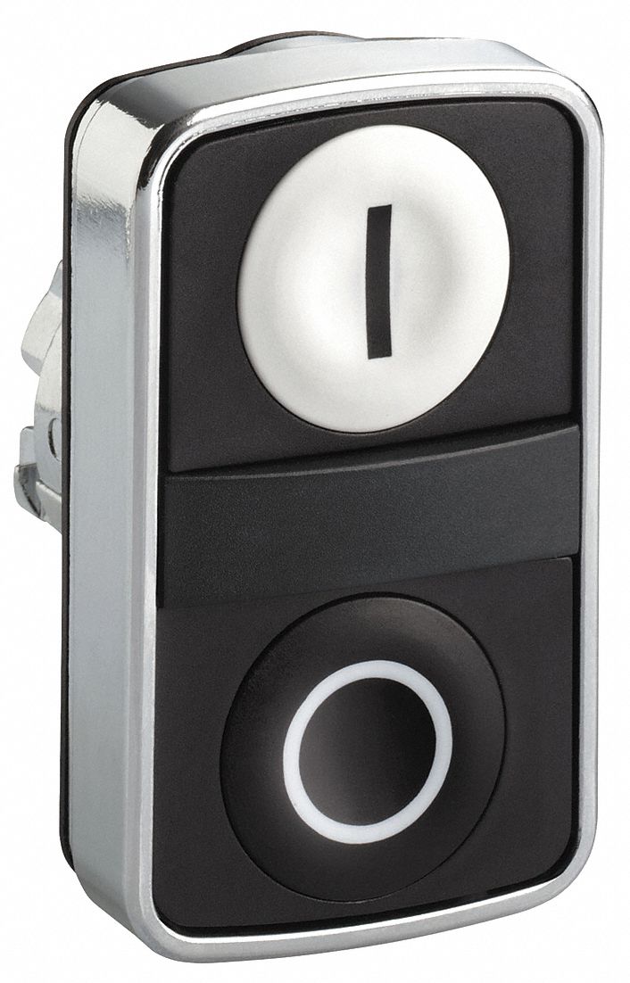 Multihead Operator: Non-Illuminated, 2 Button, Flush Profile, 22 mm Mounting Size