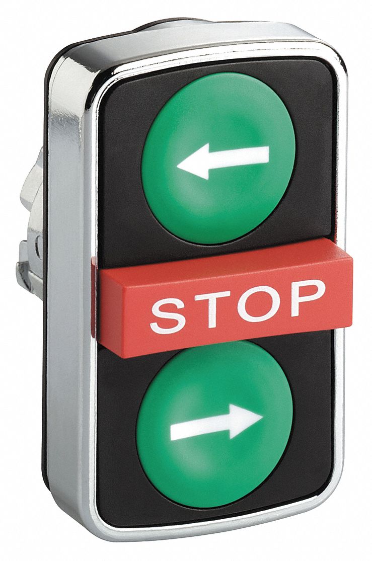 Multihead Operator: Non-Illuminated, 3 Button, Extended Profile