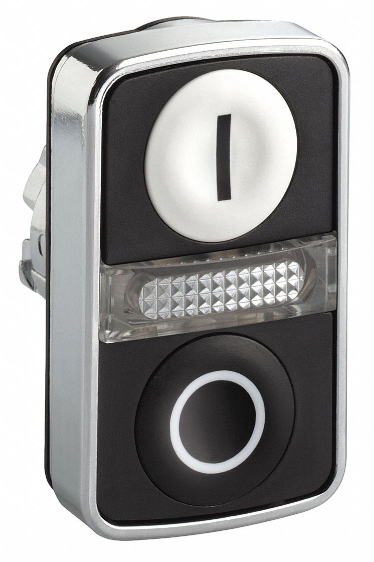 Multihead Operator: Illuminated, 3 Button, Flush Profile, 22 mm Mounting Size