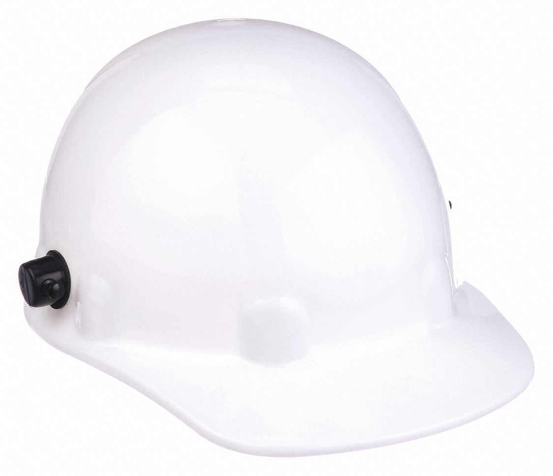 CASQUE DE SÉCURITÉ, THERMOPLASTIQUE, SUSPENSION SWINGSTRAP QUICK-LOK À 8 PTS, REBORD, BLANC