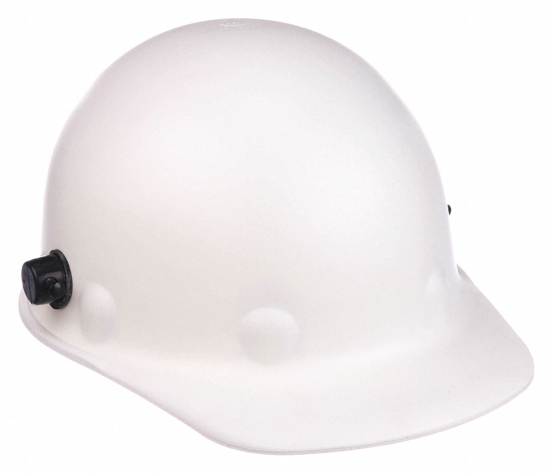 CASQUE DE SÉCURITÉ, CSA, TYPE 1, CLASSE C/G, FIBRE DE VERRE, SUSPENSION CLIQUET QUICK-LOK 8 PTS, REBORD, BLANC