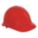 HARD HAT, CSA Z94.1-2005, TYPE 2, CLASS E, THERMOPLASTIC, 8-PT RATCHET, CAP BRIM, RED