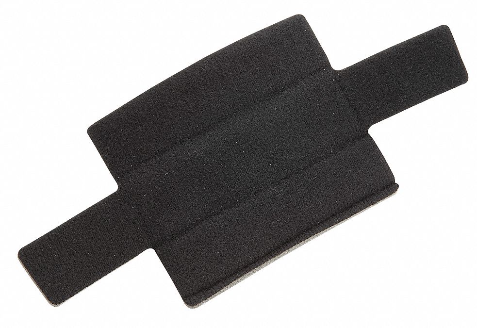 HONEYWELL FIBREMETAL Sweatband Terry Cloth, Black, Fibre Metal
