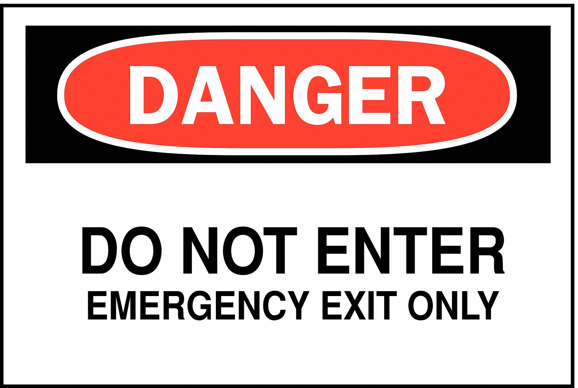 DANGER SIGN, ALUMINUM, 10 IN WIDTH, 7 IN HEIGHT, WITH MOUNTING HOLES