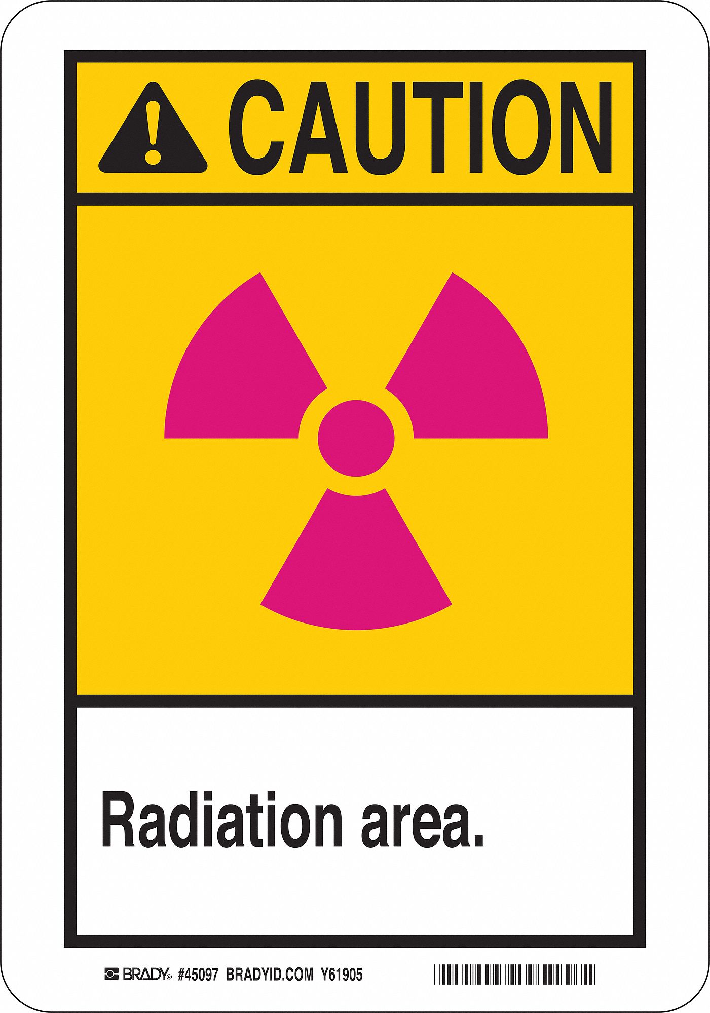 AFF. ATTN. RADIATION,10X7PO,ANSI