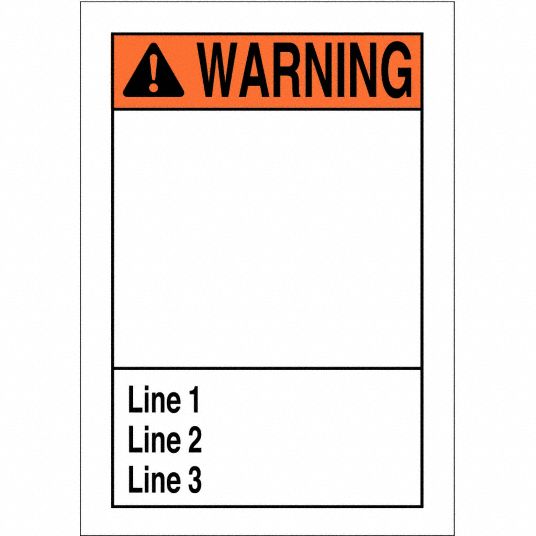 Safety Sign, Rectangle, Polyester, Sign Background Color White - Grainger