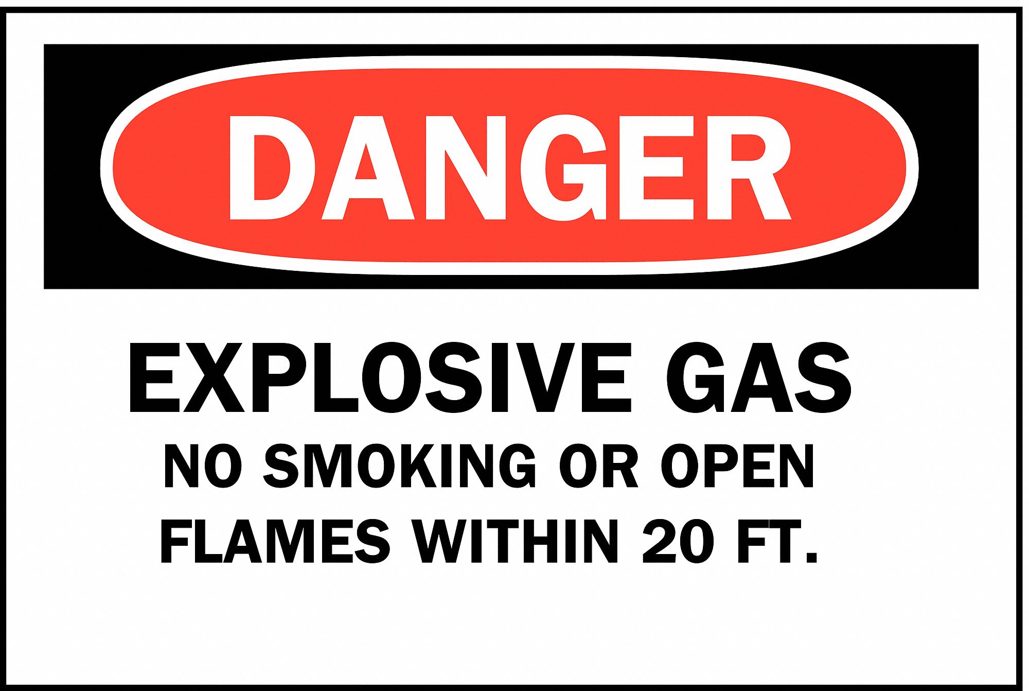 NO SMOKING SIGN, DANGER HEADER, POLYESTER, 7 IN X 10 IN, ADHESIVE SURFACE, NOT RETROREFLECTIVE