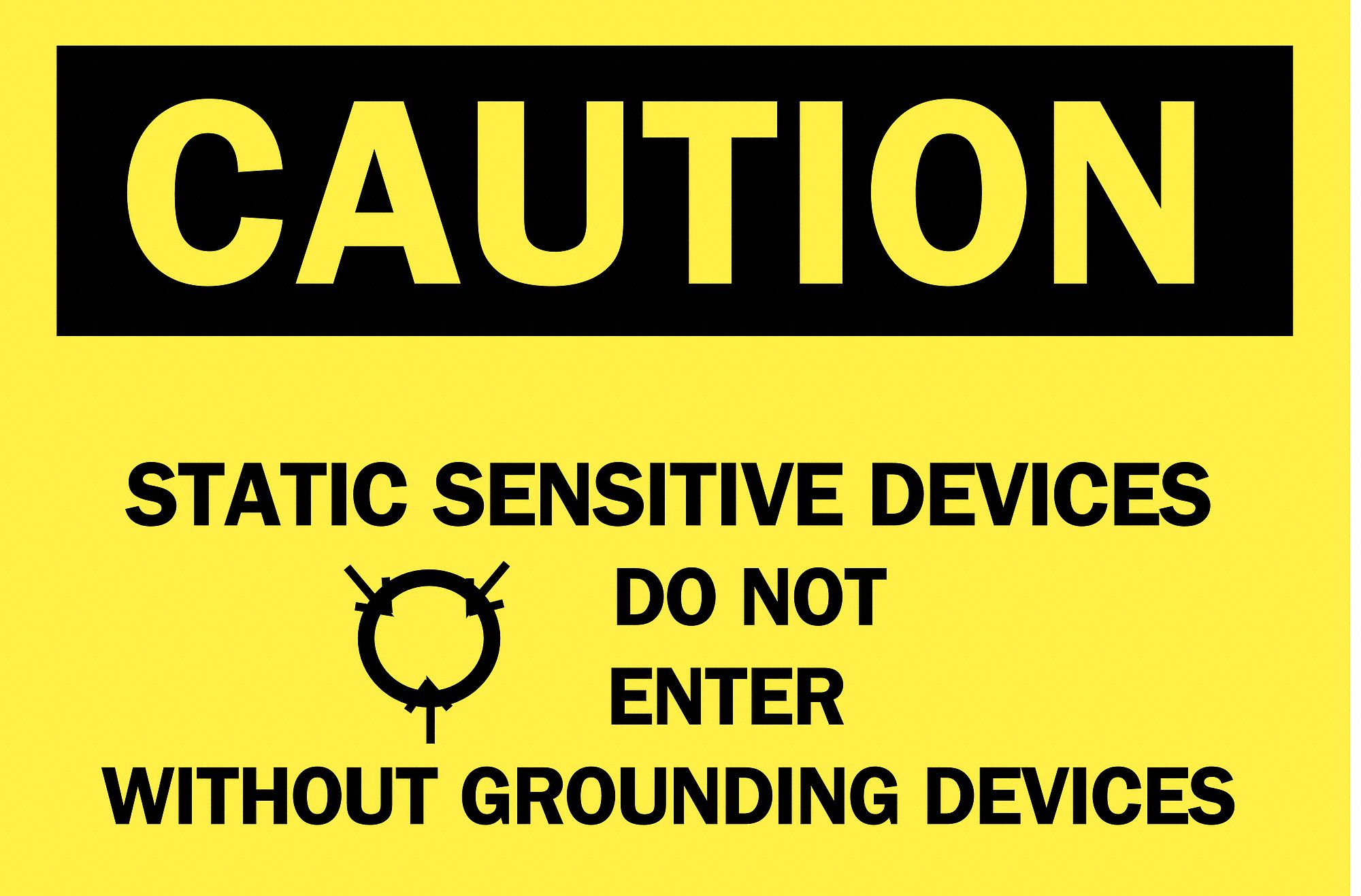 SIGNE CAUTION AV/GRAPHIQUE 10X14