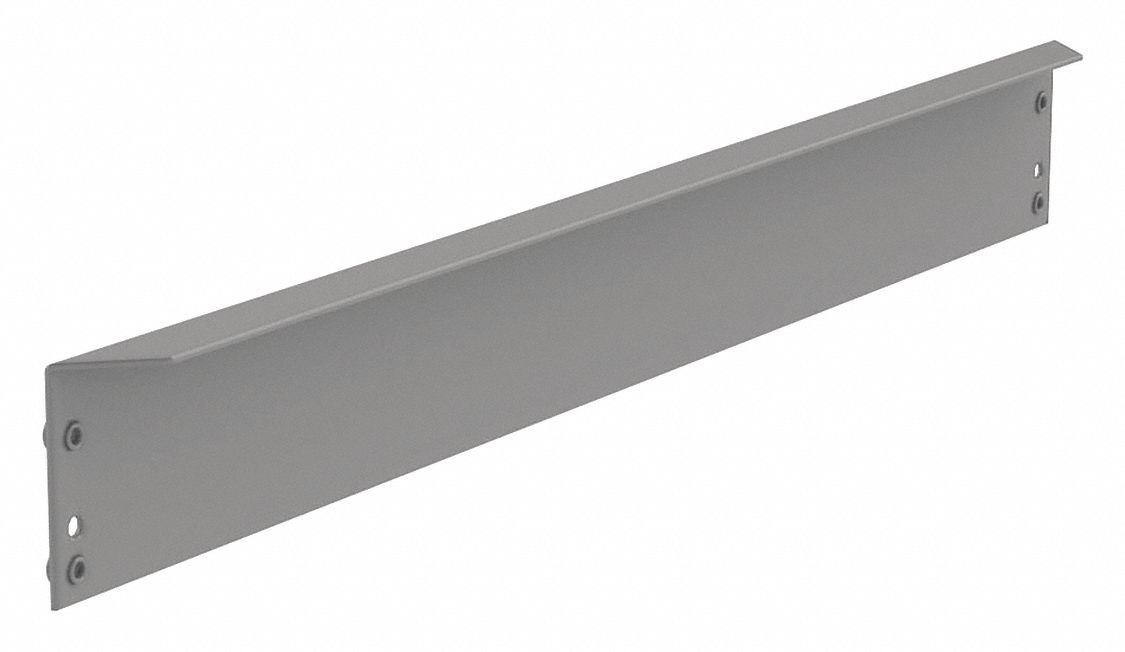 TENNSCO, Fits Tennsco Brand, Shelf Support24", End Support, Medium Gray