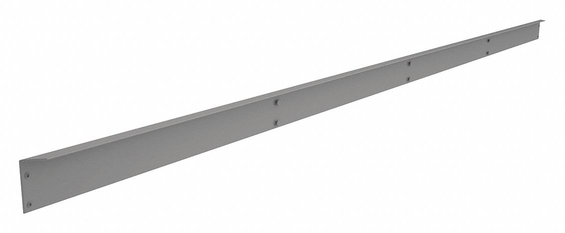 Shelf Support: 95 1/2 in   x 1 in, Medium Gray, Shelf Support