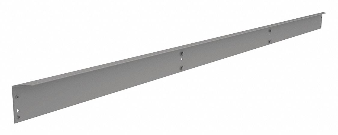 Shelf Support: 71 1/2 in   x 1 in, Medium Gray, Shelf Support