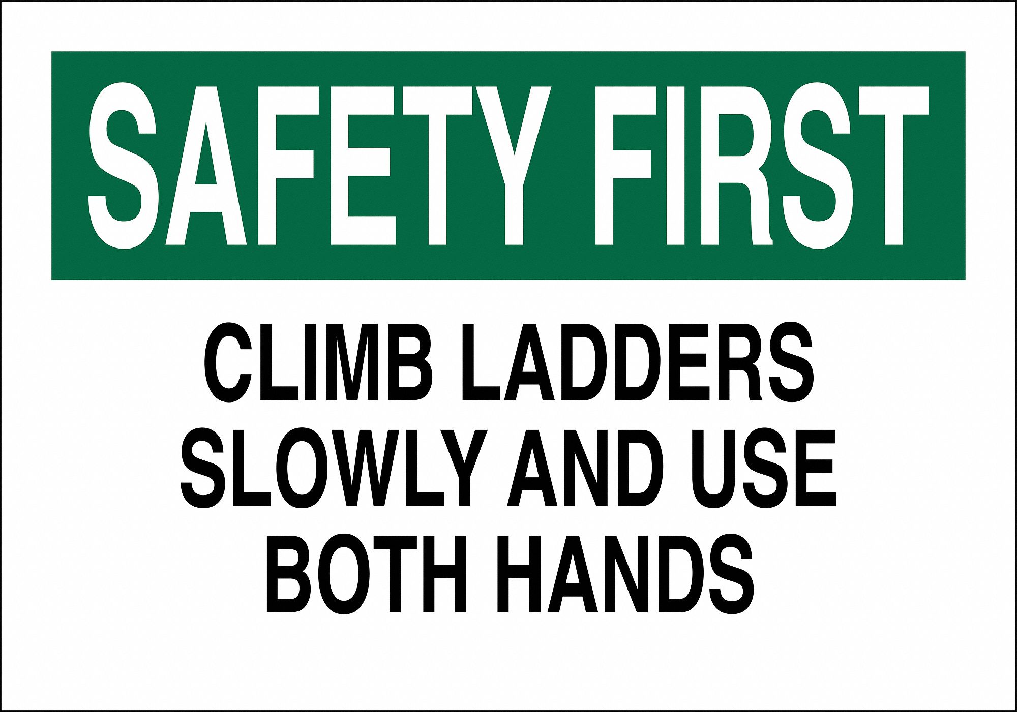 PERSONAL PROTECTION SIGN, ALUMINUM, 14 IN WIDTH, 10 IN HEIGHT, WHITE, WITH MOUNTING HOLES