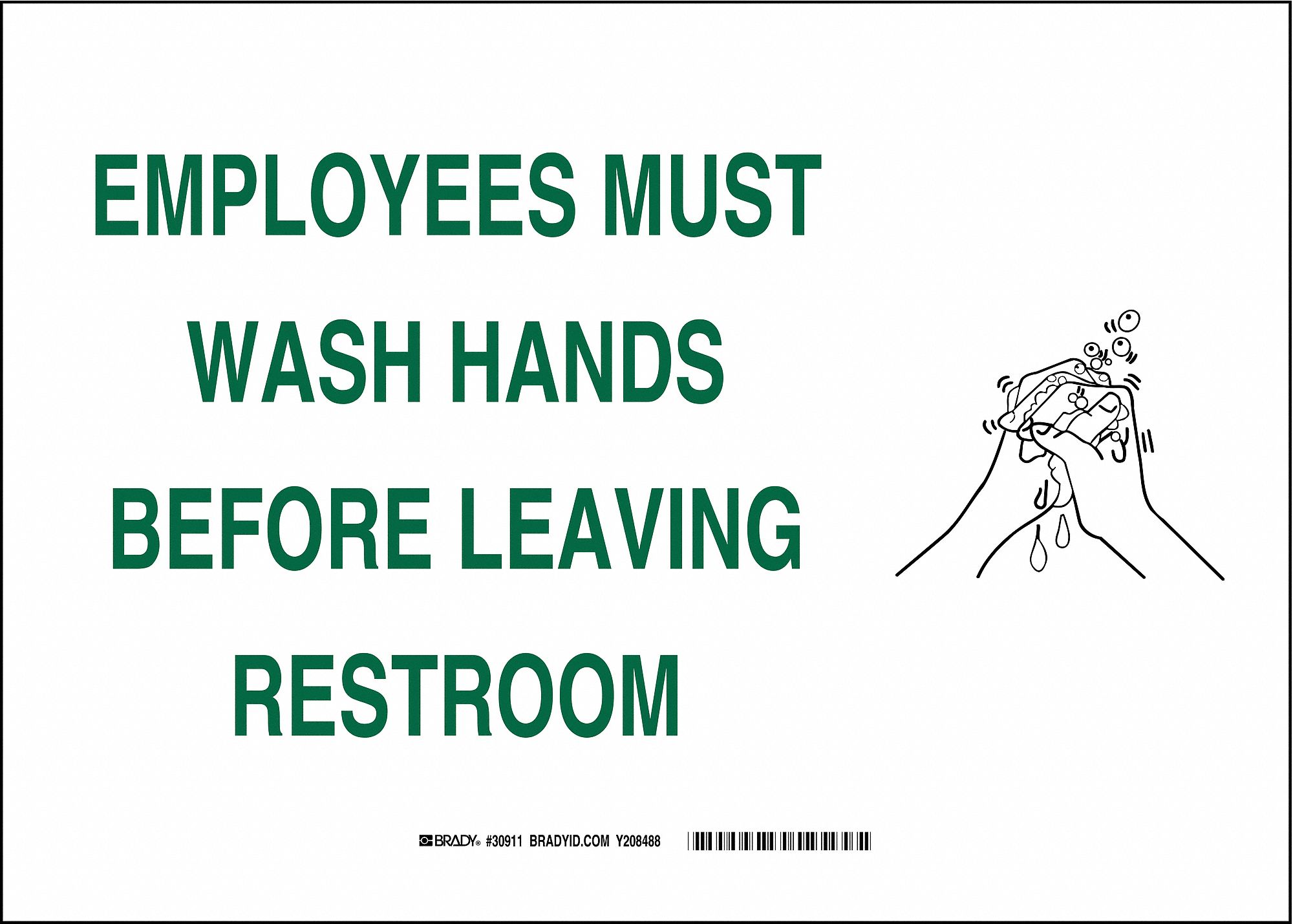 Safety Sign, 10" x 14", Polyester